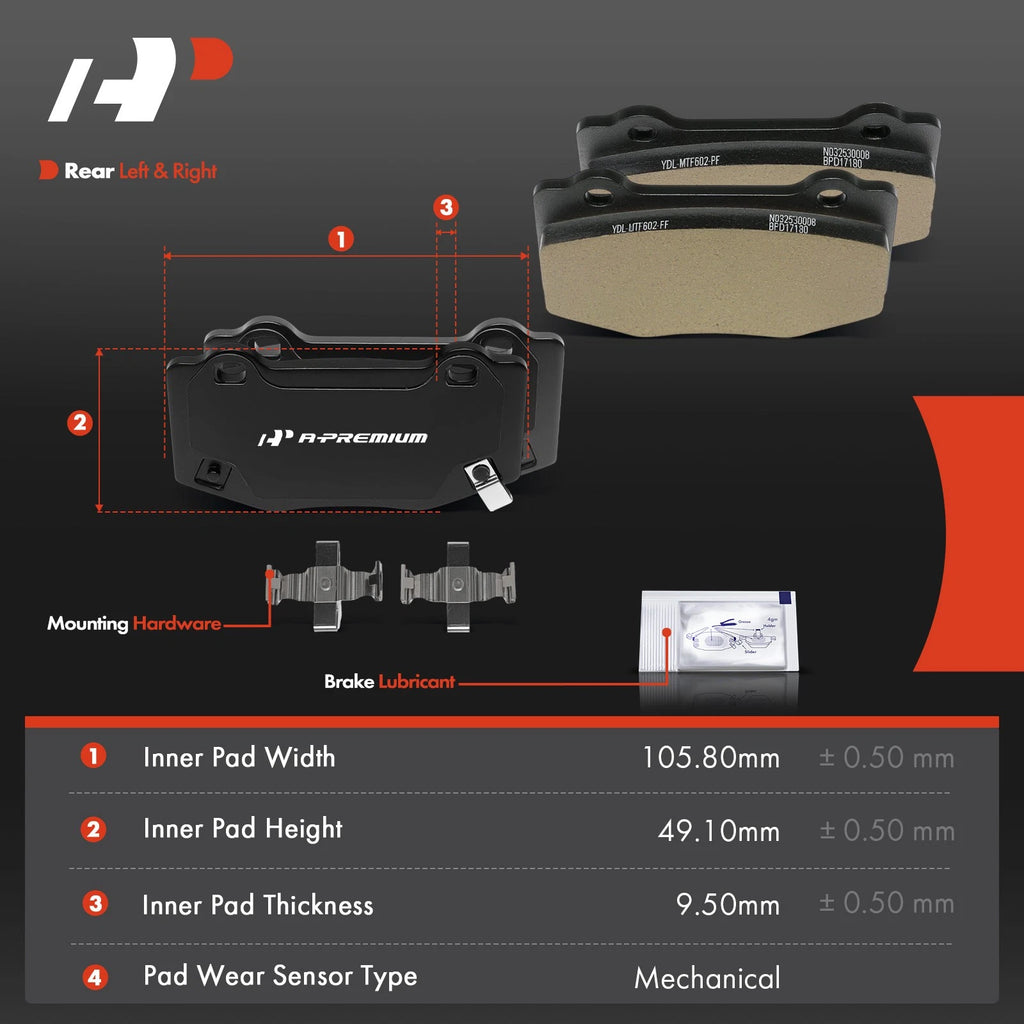 8x Ceramic Brake Pads for Chevy Corvette (2015-2019)