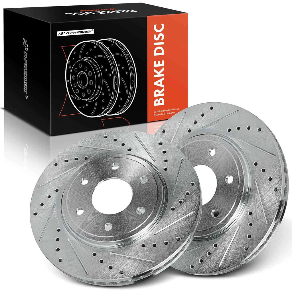 Front Drilled Brake Rotors for Nissan Frontier, Suzuki Equator (2005–2019)