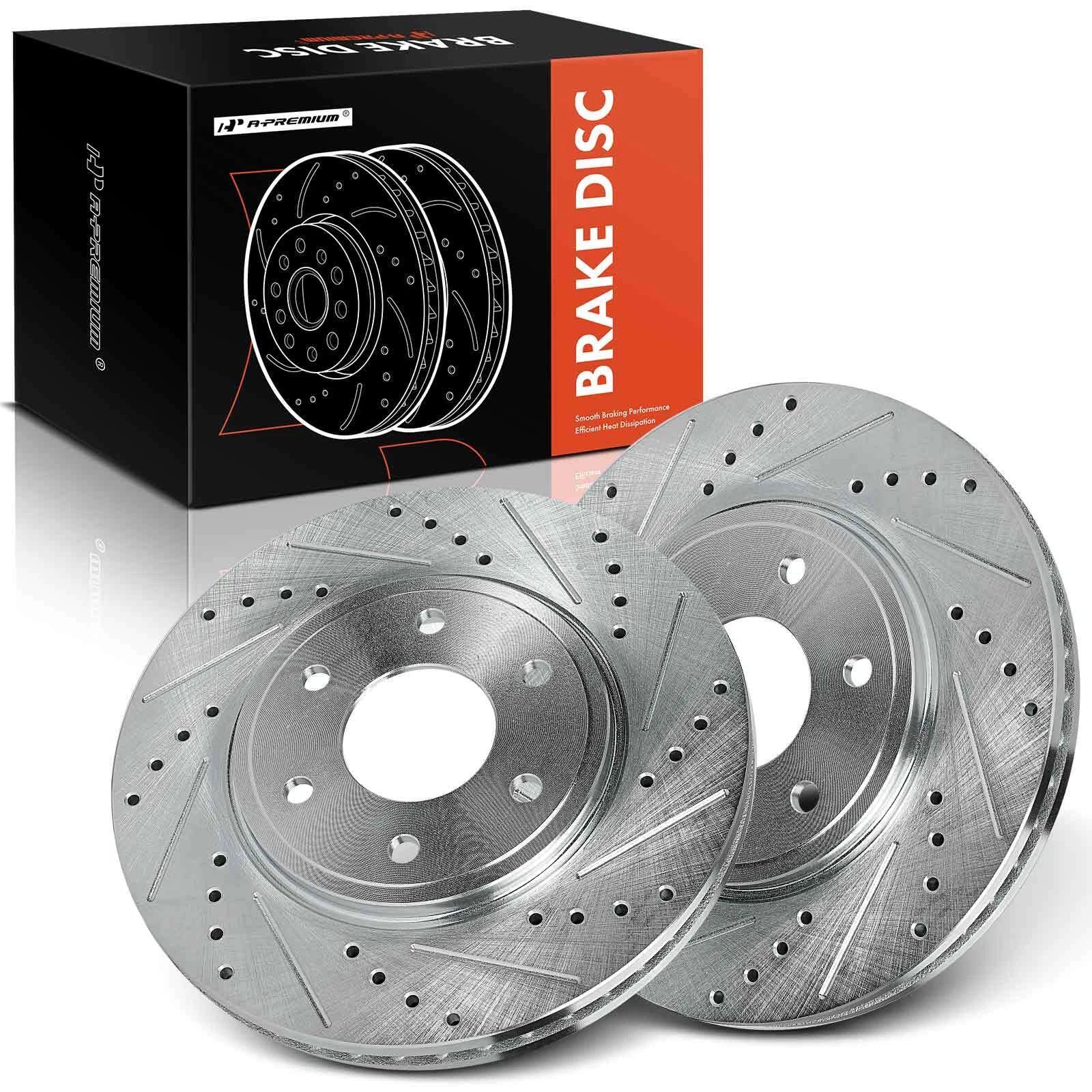 Front Drilled Brake Rotors for Nissan Frontier, Suzuki Equator (2005–2019)