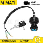 Ignition Key Switch for Kawasaki KLT185 (1986–1987) / Bayou 300 KLF300 (1987)