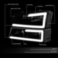 LED DRL Headlights with Mounting Brackets for Avalanche Silverado (2003–2007)