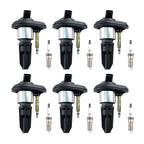 6X Ignition Coil and Spark Plug Set for Chevrolet Colorado Trailblazer (2002-2006)