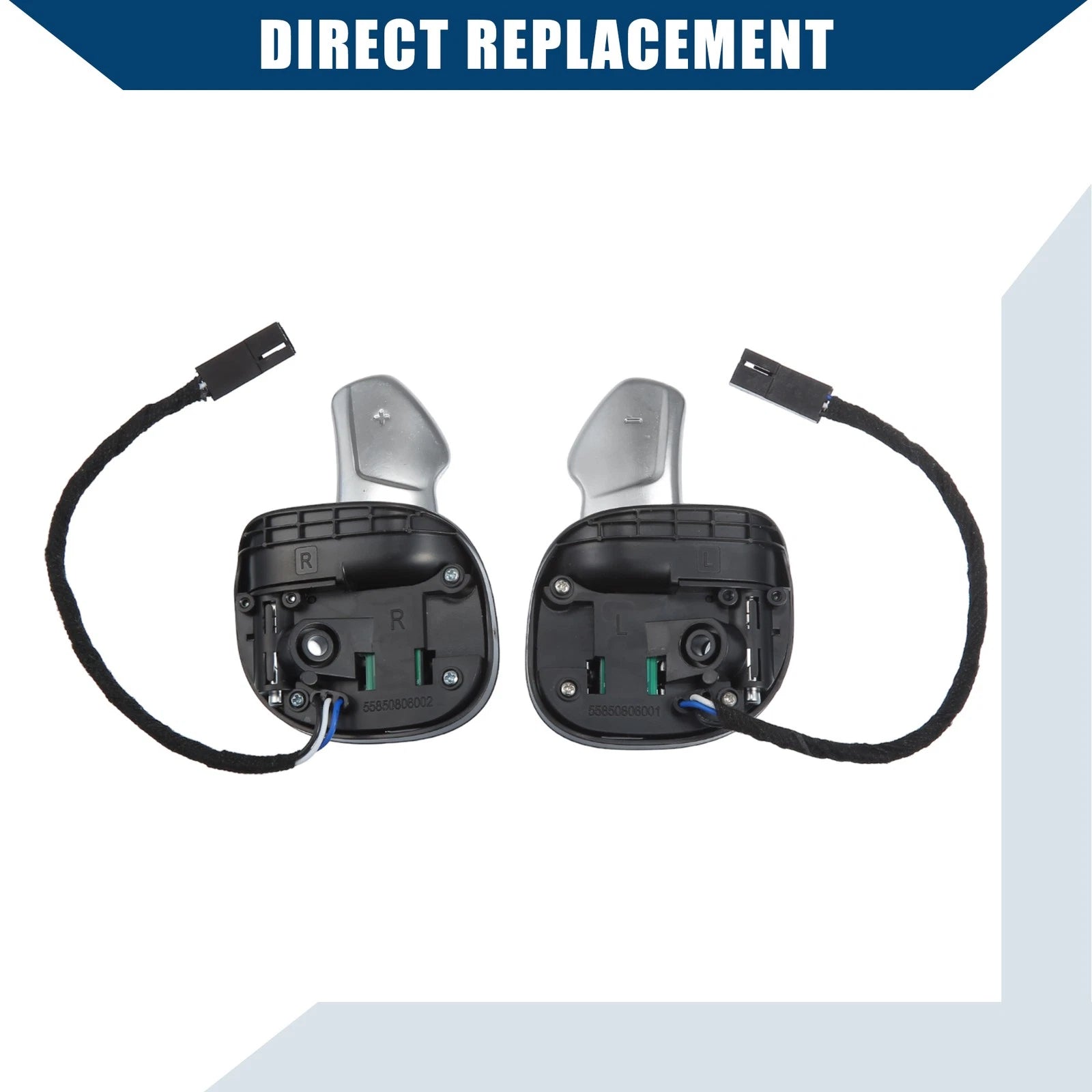 Set of 2 5RQ08DX9AC Steering Wheel Paddle Shifters for Dodge Challenger (2015–2023)