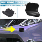 Front Bumper Tow Hook Cover 622A0-4CL0A for Nissan Rogue (2014–2016) Black