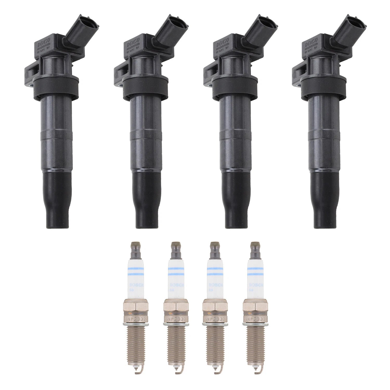 Set of 4 Ignition Coils & Spark Plugs for Optima Sonata 2.4 L4
