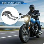 2X Long Brake Clutch Levers for Honda CB919 (2002–2007) Titanium Tone