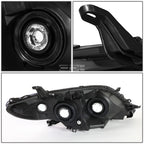 Projector Headlight Lamp for Toyota Sienna (2011–2020) - Black Amber