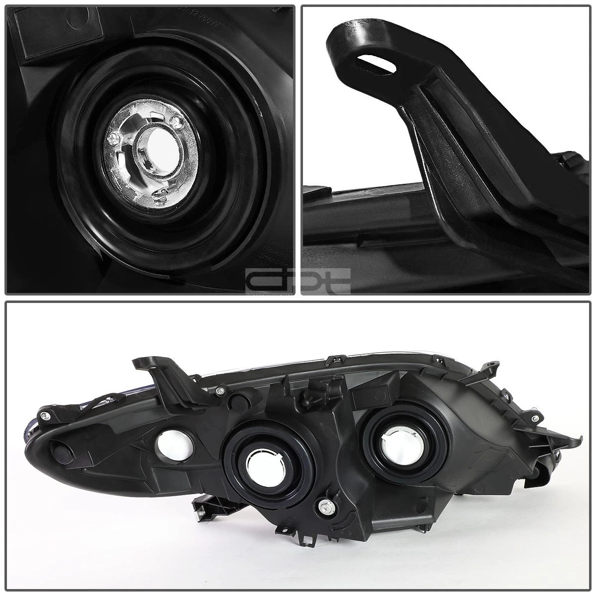 Projector Headlight Lamp for Toyota Sienna (2011–2020) - Black Amber