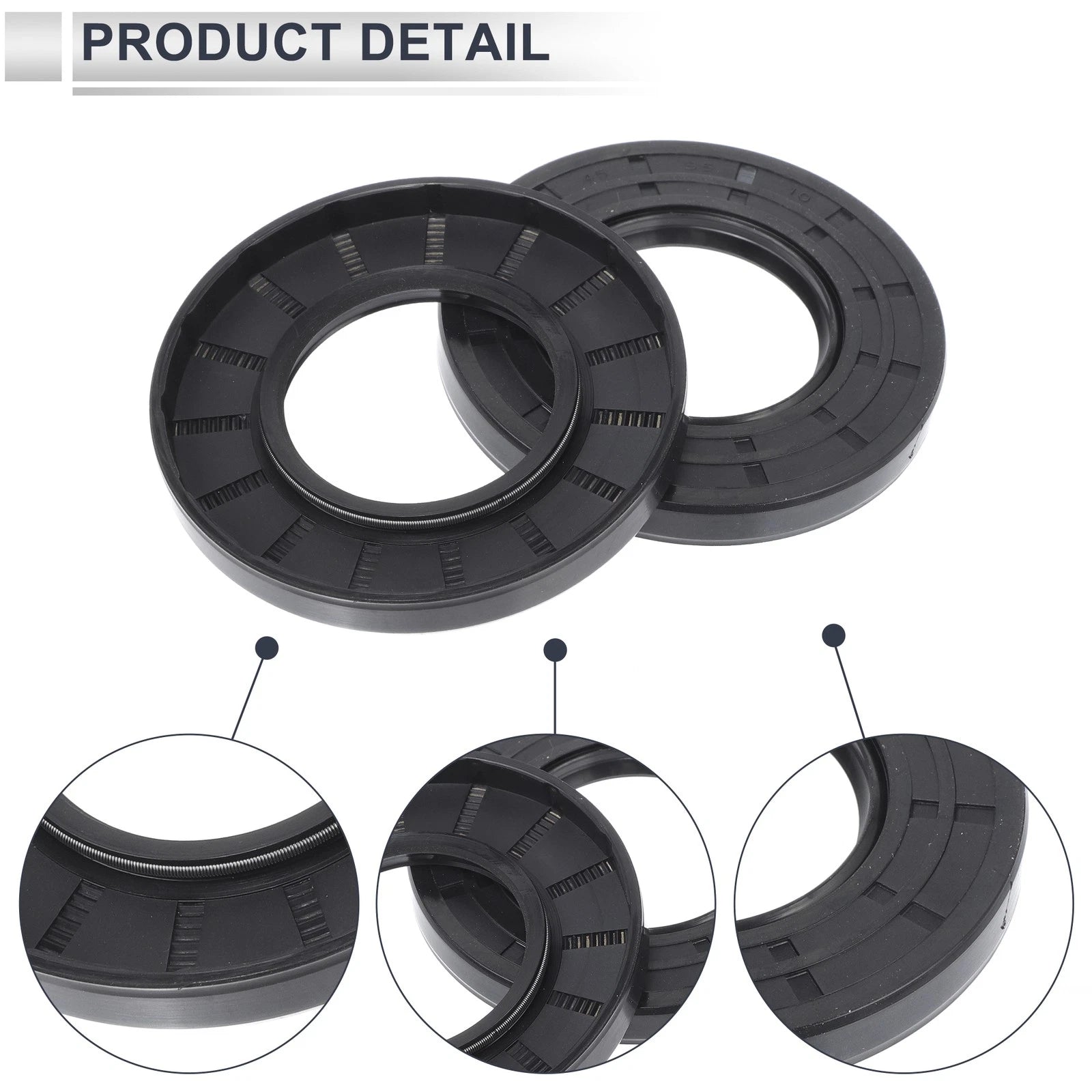 Set of 5 Oil Seal Rotary Shaft Seal NBR Rubber 45x85x10mm
