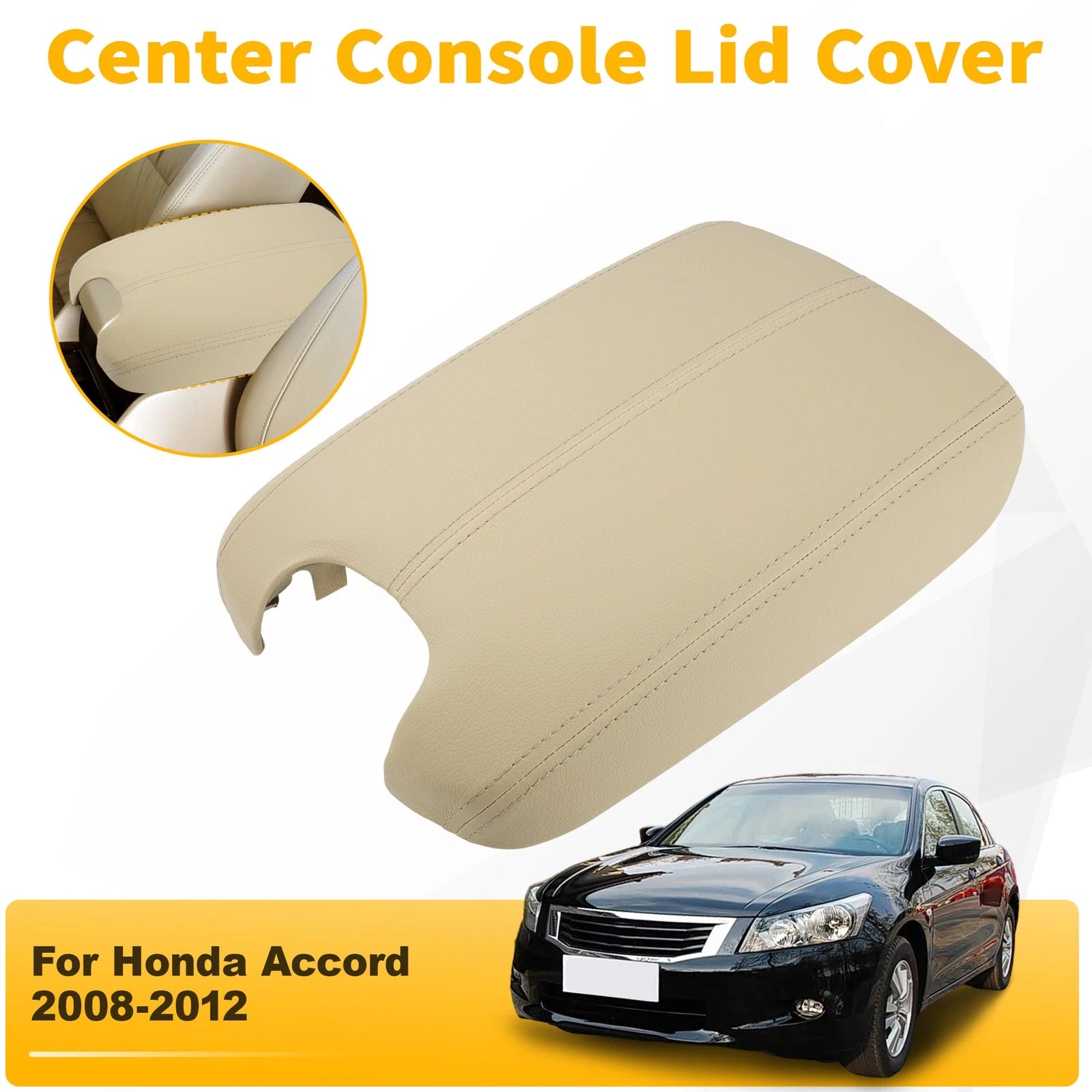 Armrest Lid Cover Base for Honda Accord (2008–2012) Beige Tan