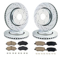 Front Rear Rotors Brake Pads for Jeep Wrangler (2007–2017)