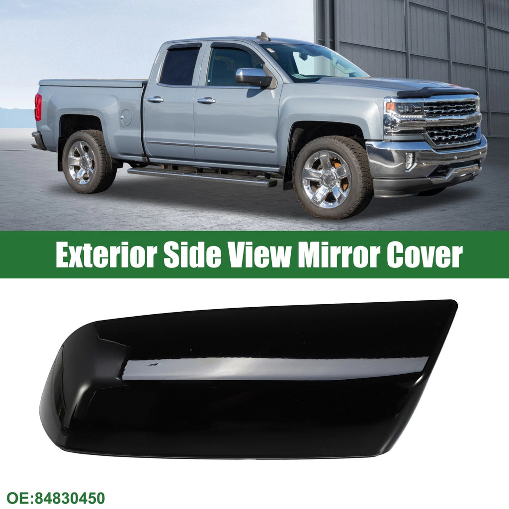 Left Rearview Mirror Cap for Chevrolet Silverado 1500 (No. 84830450) Gloss Black