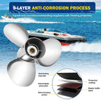 Stainless Steel Boat Propeller for Yamaha 40-60HP (11 3/8 x 12, 13 Spline, RH)
