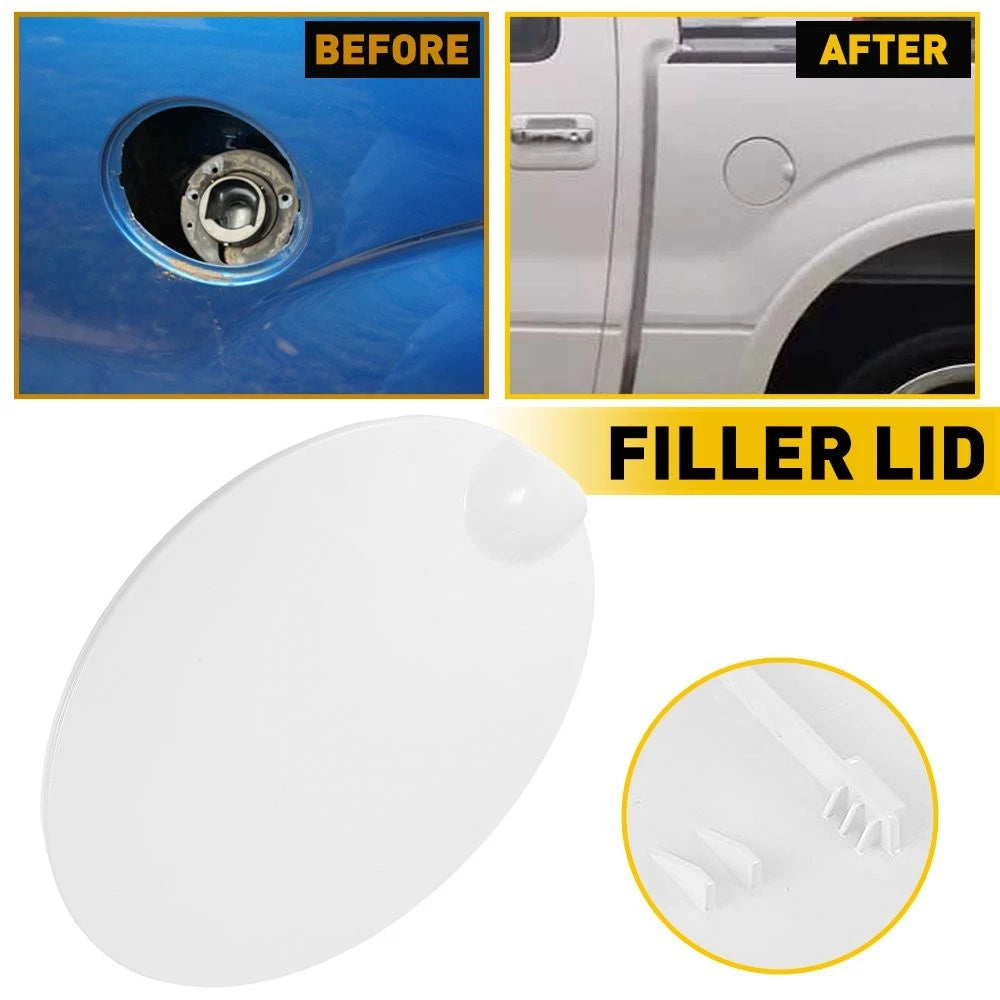 Fuel Gas Tank Filler Lid Door Cap for Ford F150 (2009–2014) 9L3Z-99405A26-AA White