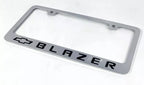 Chrome License Plate Frame Premium Engraved for Chevy Blazer (2019–2024)