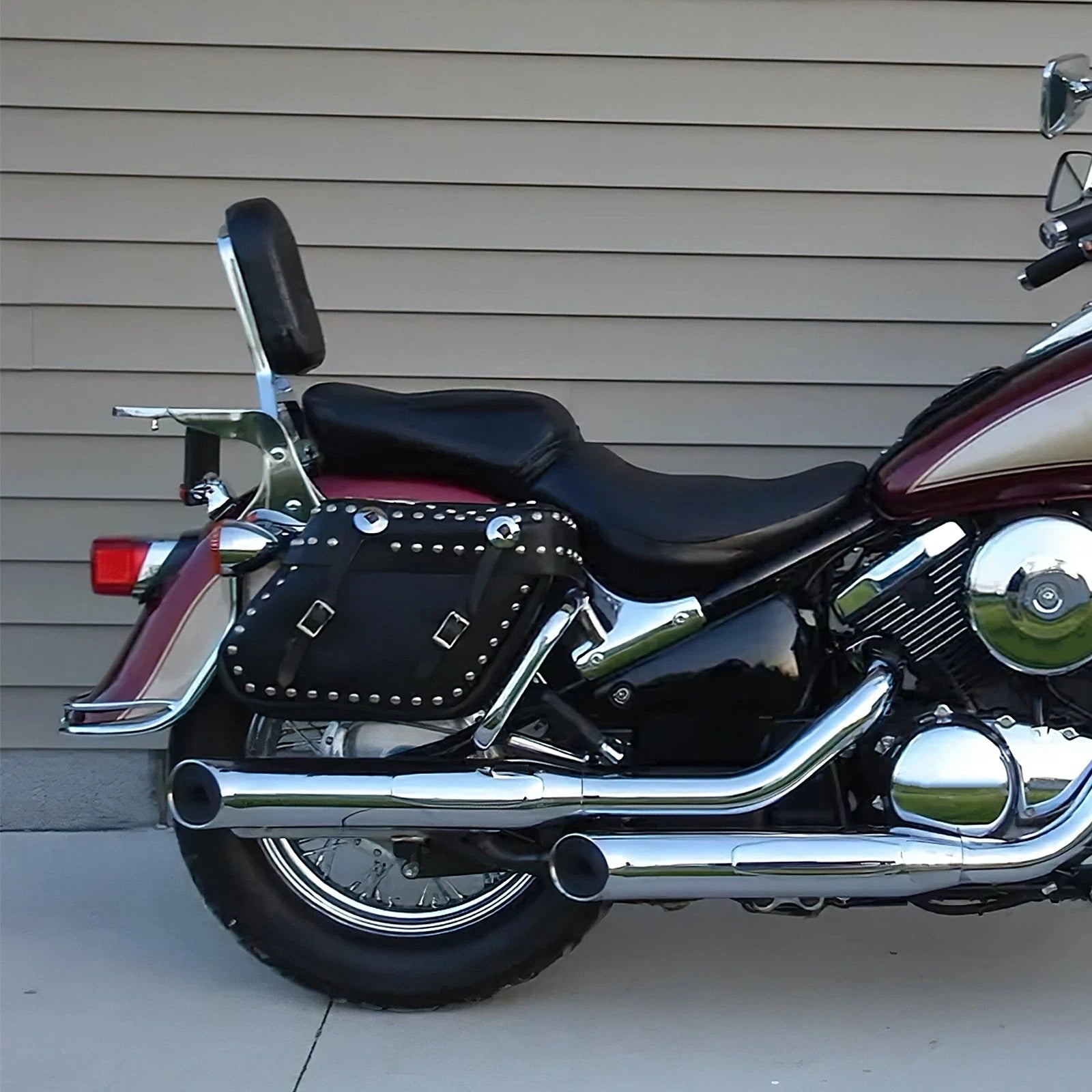 Backrest Sissy Bar with Luggage Rack for Kawasaki Vulcan VN 400 800 (1995–2012)