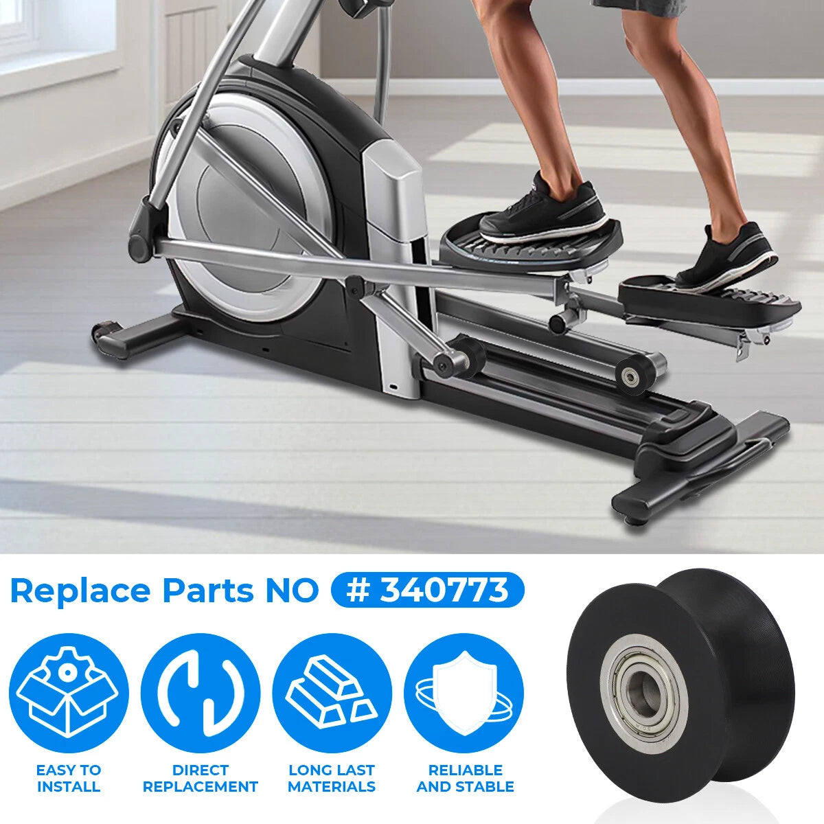 Wheel Replacement Roller for Epic FreeMotion Proform NordicTrack GoldsGym (340773)