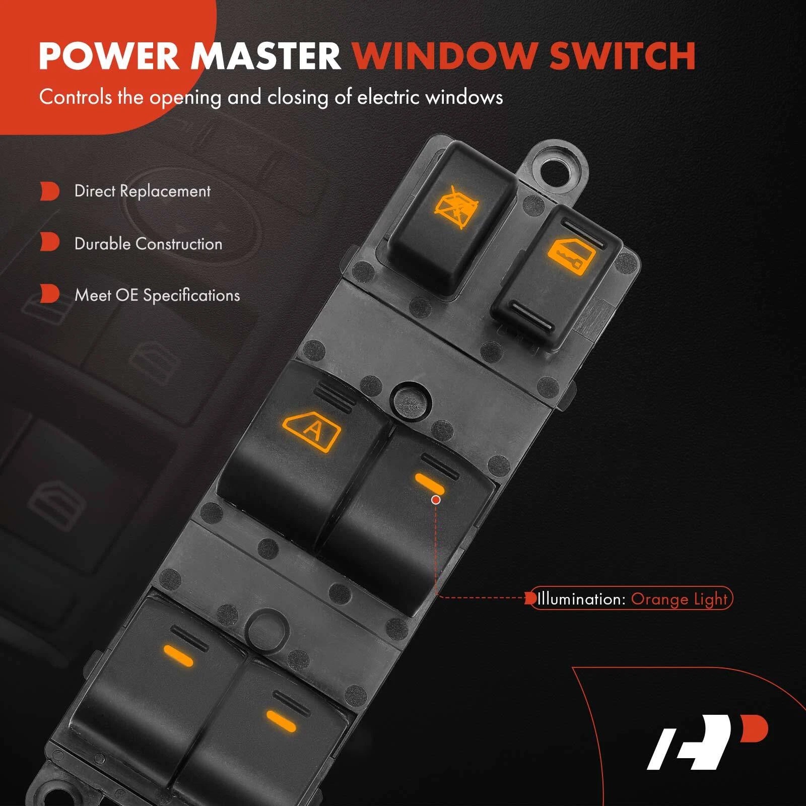 Front Left Power Window Switch for Nissan Versa (2007-2009)