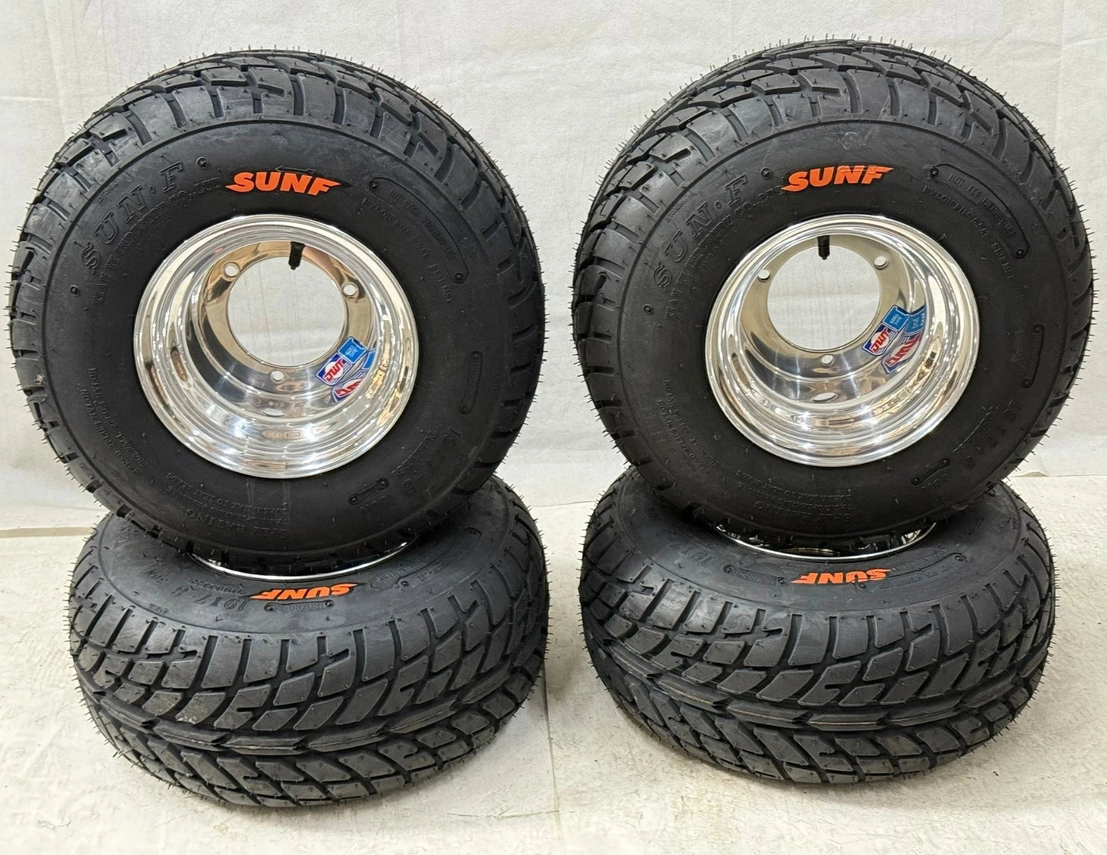 DWT 8" Front Rear Wheels Rims Set of 2 for Suzuki LT80 (19" Sunf A021)