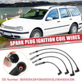 Set of 4 Spark Plug Wires for Volkswagen Beetle (06A905430H)