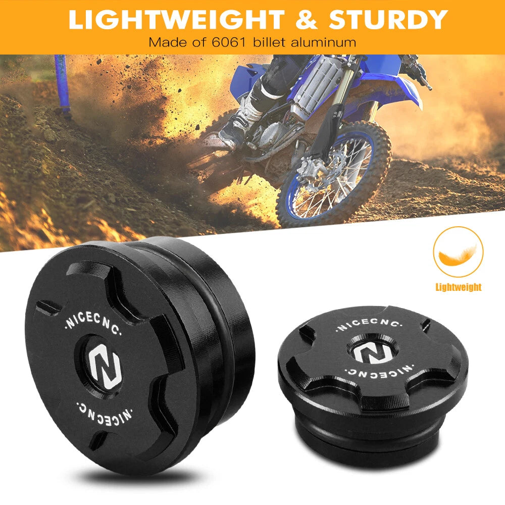 Set of 2 Frame Hole Insert Cover Caps for Yamaha YZ85 (2003–2021)