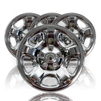 4 CHROME 16" Wheel Skins Hub Cap Covers 5 Lug for 02-07 Jeep Liberty Steel Rim