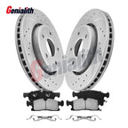 Front Drilled Rotors & Ceramic Brake Pads for Durango Grand Cherokee (2011–2020)