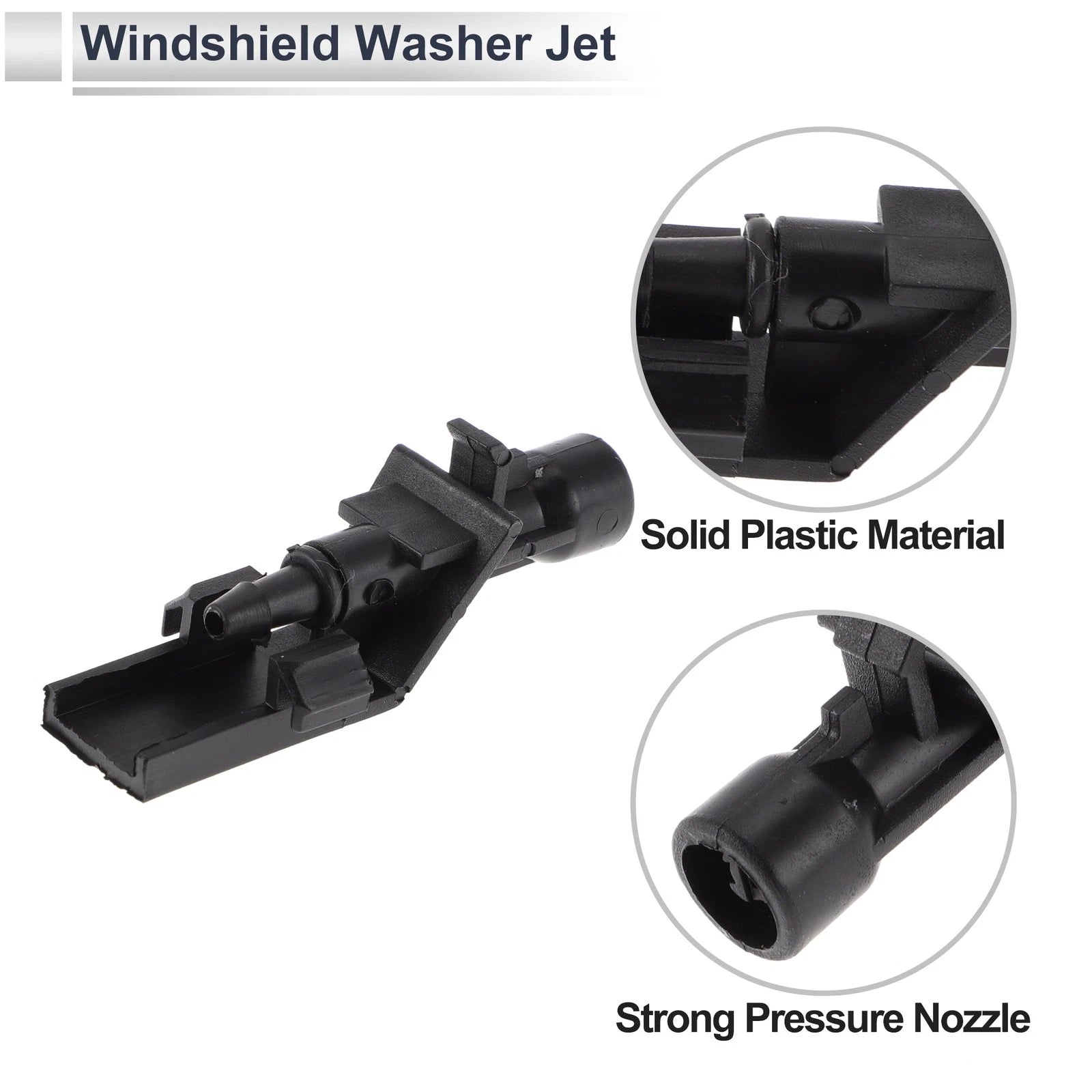 Washer Nozzle Set of 6 w/ Hose Connector for Honda (No. 76810TP6A01)