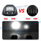 Smoke LED Rooftop Cab Running Light + Side Fender Marker for Dodge Ram 2500 3500 (2019-2024)