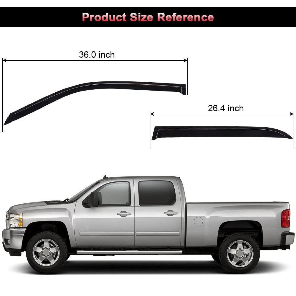 4pc Vent Window Visor for Toyota 4Runner (1996–2002)