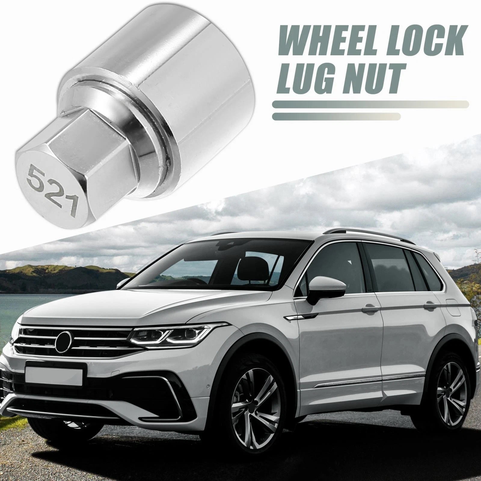 Wheel Lock Lug Nut Anti Theft Key for Volkswagen (521)