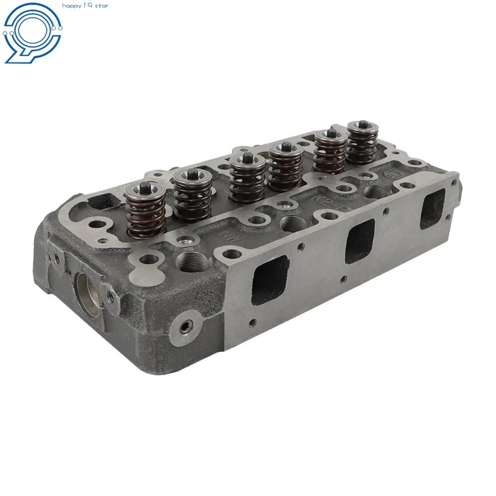 Complete Cylinder Head w/ Valves for Kubota D1305 B26 ZD331 RTV1100 B2410