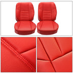 Set of 2 Red Seat Covers for Dodge Challenger (2011–2014)