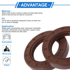 2X Oil Seal Rotary Shaft Seal FKM Rubber 40x62x10mm for Various Models