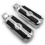 Chrome Gear Skull Footpeg for Harley Davidson Softail Fat Boy FLFB Fat Bob (2018–2023)