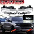 2X Clear Lens LED Fog Lights Assembly for Dodge RAM 1500 2500 3500 (2019–2021)