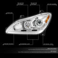 Chrome Clear LED Projector Headlight Assembly for Kenworth T680 (2022–2025)
