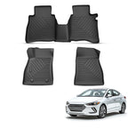 Set of 4 Carpet Floor Mats for Hyundai Elantra (2017–2020) All Weather Anti-Slip