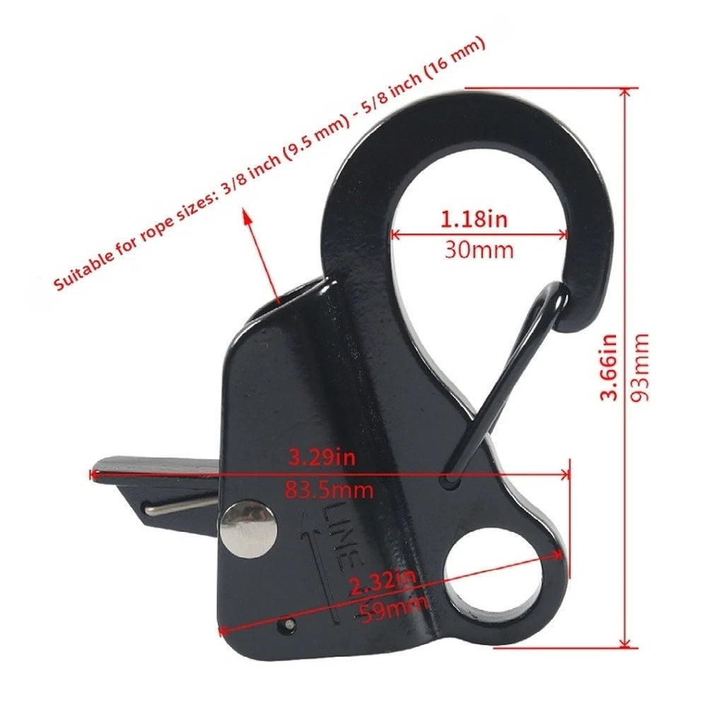 Quick Release Sliding Anchor Hook 316 Stainless Steel for Marine Applications