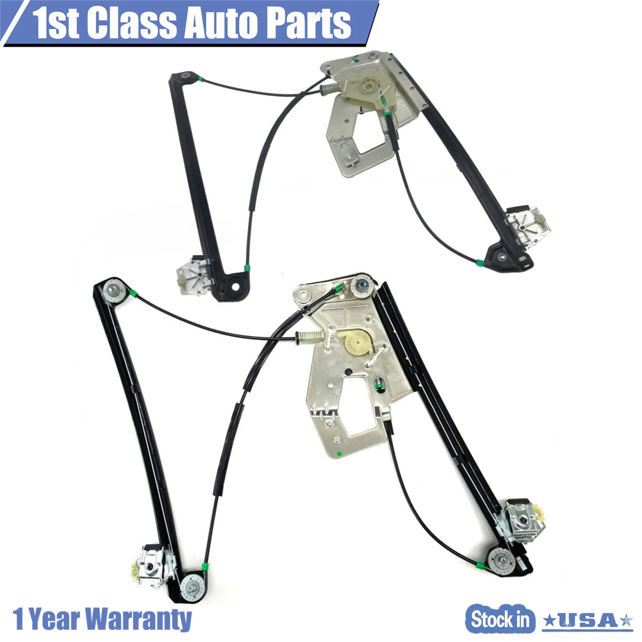 2X Power Window Regulator for BMW 525i 540i M5 (1997–2003)