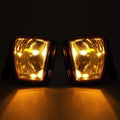 Set of 2 Amber Lens Fog Lights with Bulbs for Dodge Ram 1500 (2013–2018)
