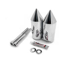 Chrome Spike Billet Aluminum Frame Sliders for Kawasaki ZX9R (2002–2003)