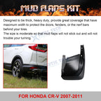 Front & Rear Mud Flaps Splash Fender Guard Kit for Honda CR-V (2007-2011)
