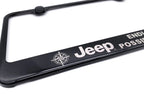 License Plate Frame with Logo for Jeep Endless Possibilities Script (–)