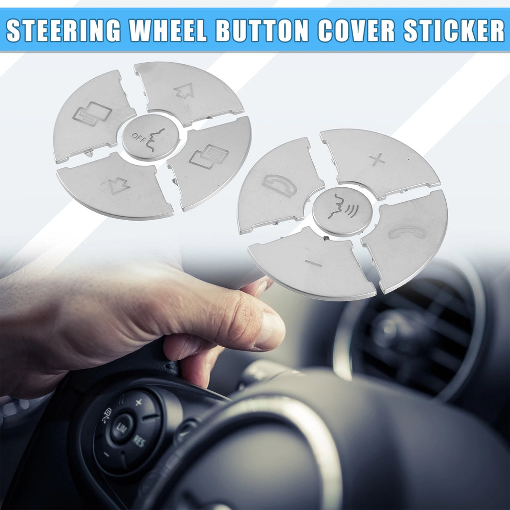 10 Pcs Steering Wheel Button Cover Sticker for Mercedes-Benz R Class (2006–2017)