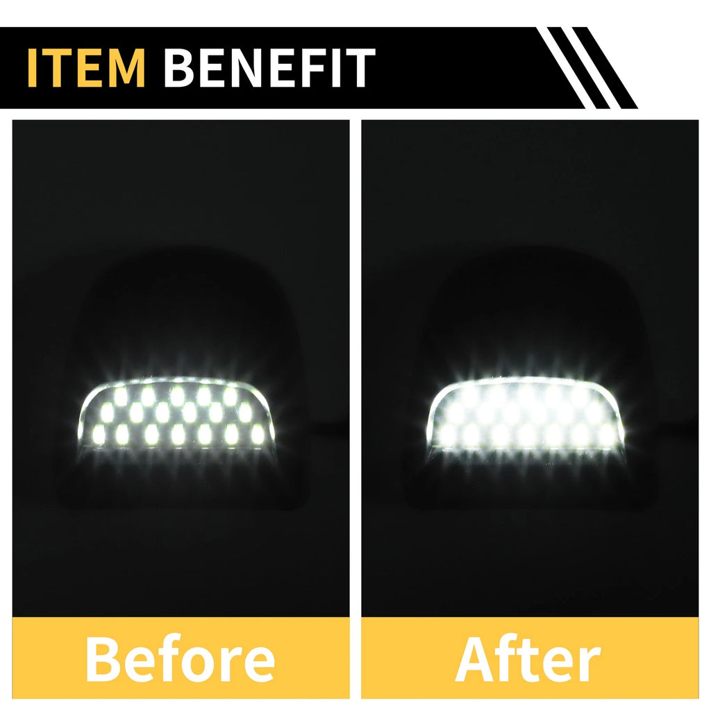 2X License Plate Light Tag Lamp for Chevrolet Silverado 