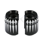 Black Lower Fork Slider Covers for Harley Touring Road Street Glide (1984–2013)