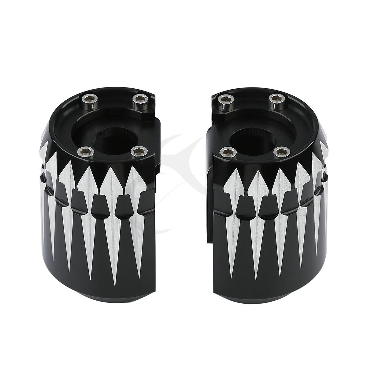 Black Lower Fork Slider Covers for Harley Touring Road Street Glide (1984–2013)
