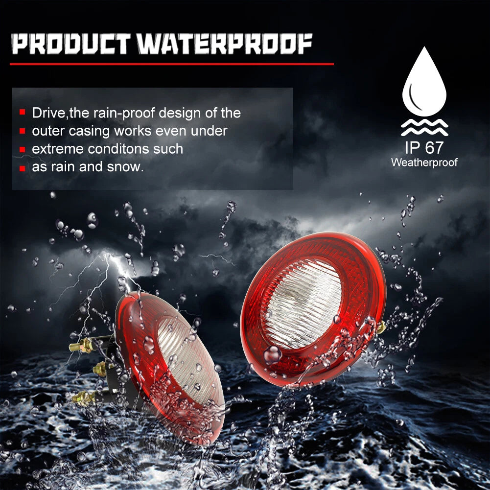 2X Red Lens Rear Reflector Backup Lights for Chevy HHR (2006–2011)