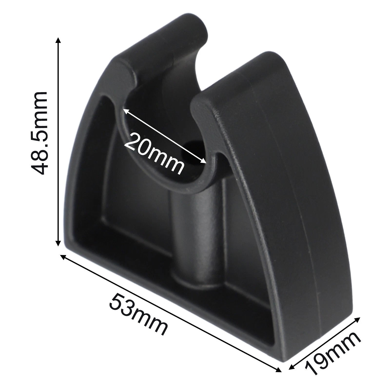 2pcs Boat Pole Clips for Securing Marine Lights and Equipment Stability